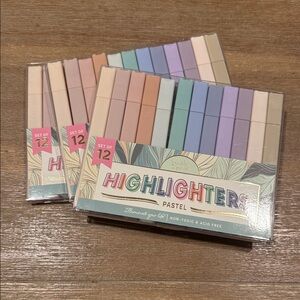 NWT 3 Packs of Pastel Highlighters Set